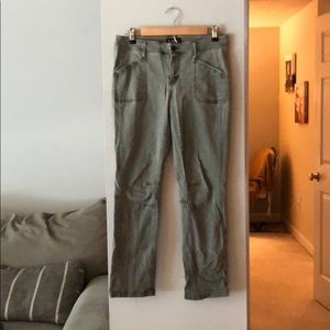Express camp green stretch jean